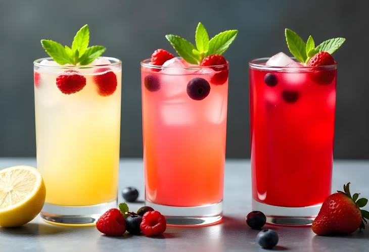 Chill Out Sangria Cocktails with Fresh Fruits and Mint